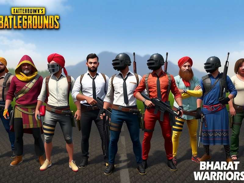 PUBG Bharat Warriors regional content showing different cultural skins and items